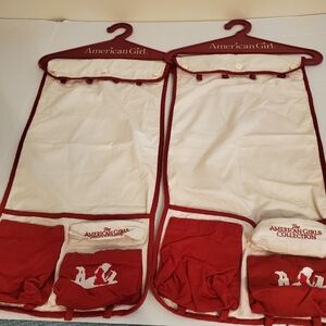 American Girls Collection Red‎ and White Organizer Set of 2